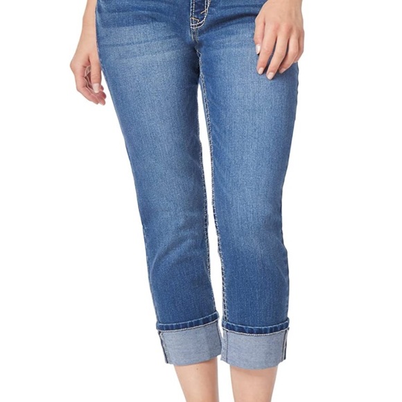 (1722) WallFlower Women's Luscious Curvy 23.5'' Crop Mid-Rise Insta Stretch 18W - Picture 8 of 8